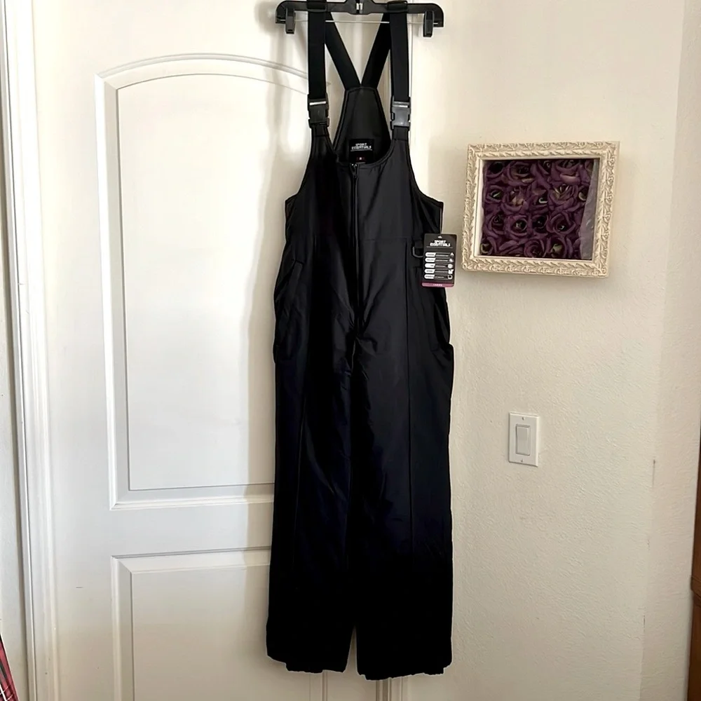 Sport Essentials / Snow Bibs / Black~New With Tag - Picture 1 of 10